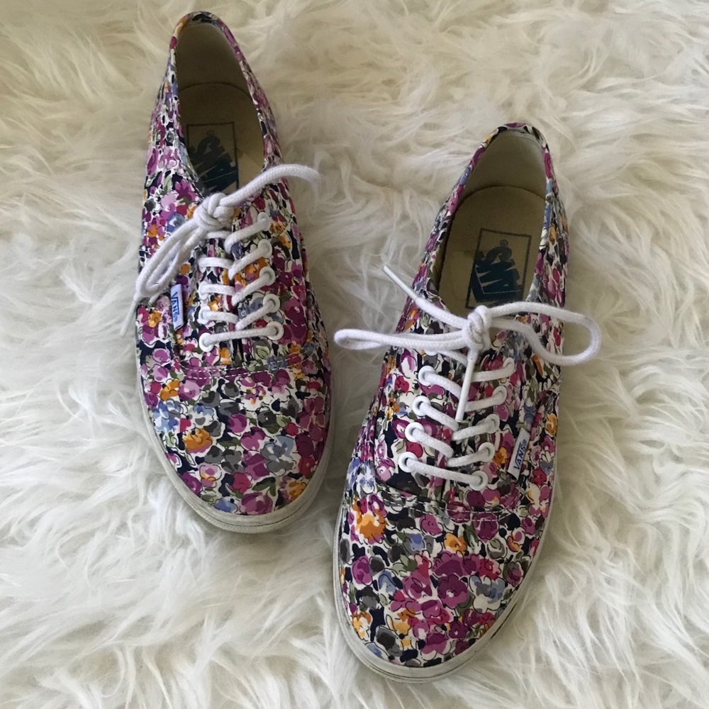 Floral Vans Sneakers